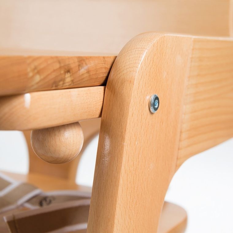 Roba, Kid Up, drewniane krzesełko do karmienia