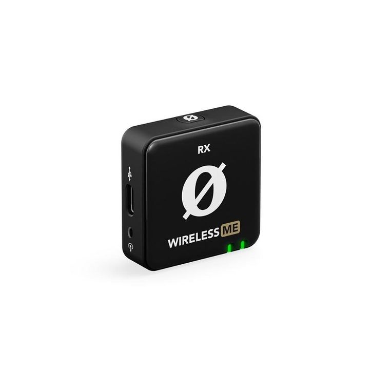 Rode, Wireless ME Dual, kompaktowy bezprzewodowy system mikrofonowy z dwoma nadajnikami do nagrywania dwukanałowego, czarny