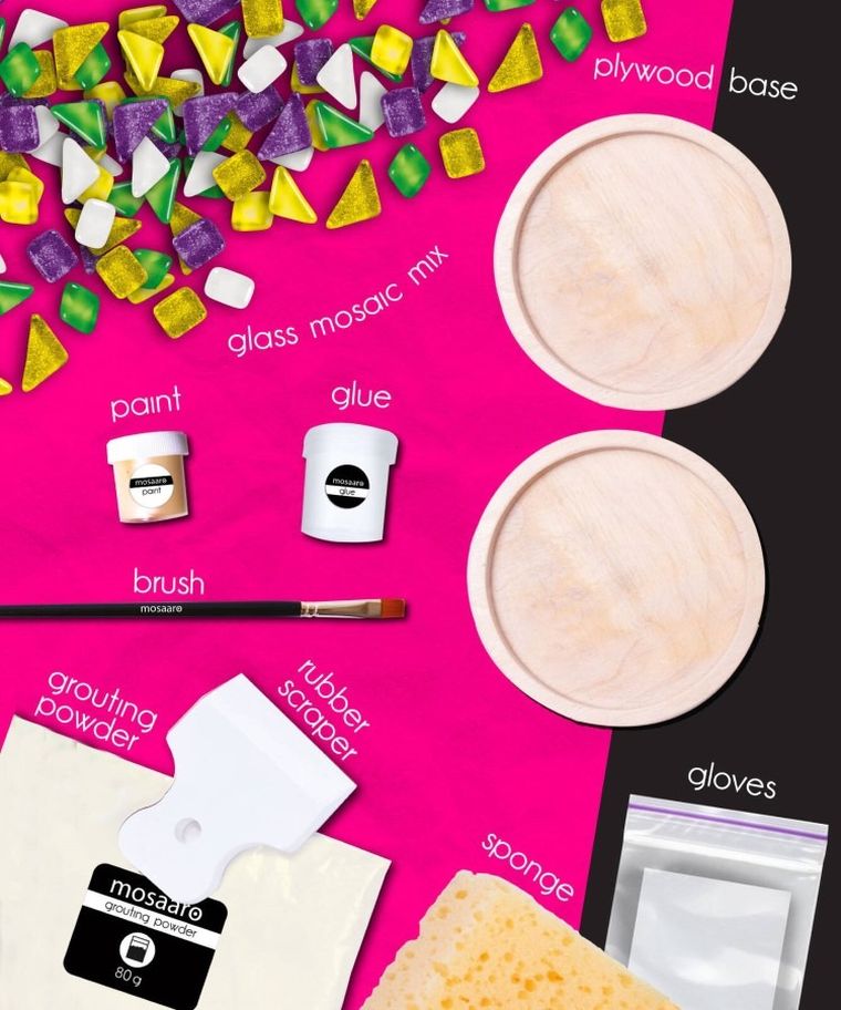 Roter Kafer, Mozaika, okrągła podstawka pod kubek, zestaw kreatywny