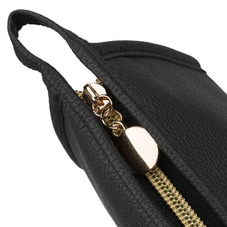 Rovicky, kosmetyczka, skóra ekologiczna, czarna