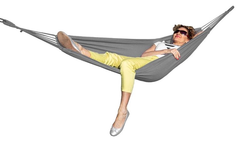 Royokamp, hamak ogrodowy, 2-osobowy, szary stalowy, 200-150 cm