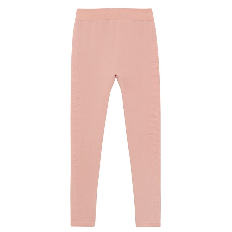 Różowe legginsy termoaktywne z domieszką wełny NOWEAR