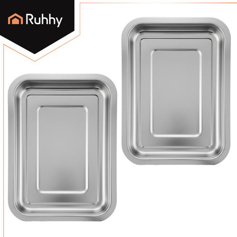 Ruhhy, deska bambusowa z pojemnikami, 25707