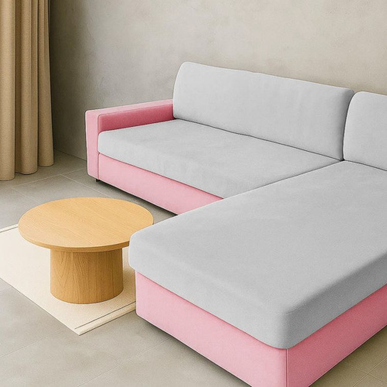 Ruhhy, pokrowiec na kanapę, jasnoszary, 145-185 cm