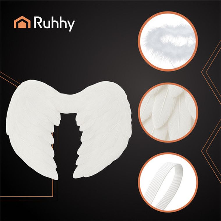 Ruhhy, skrzydła anioła, 35-45 cm, 2 elementy