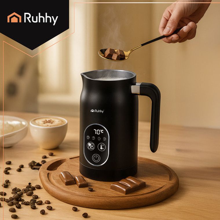 Ruhhy, spieniacz do mleka z wyświetlaczem, 500W