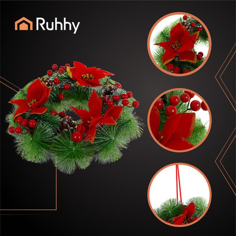 Ruhhy, stroik świąteczny, 30 cm