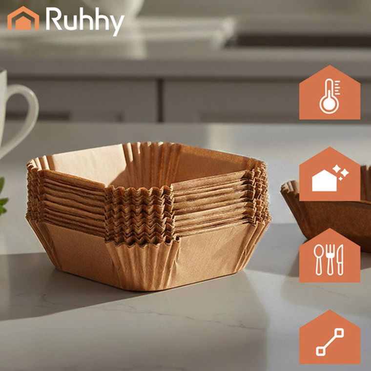 Ruhhy, wkłady papierowe do frytkownicy beztłuszczowej, 100 szt., 26955