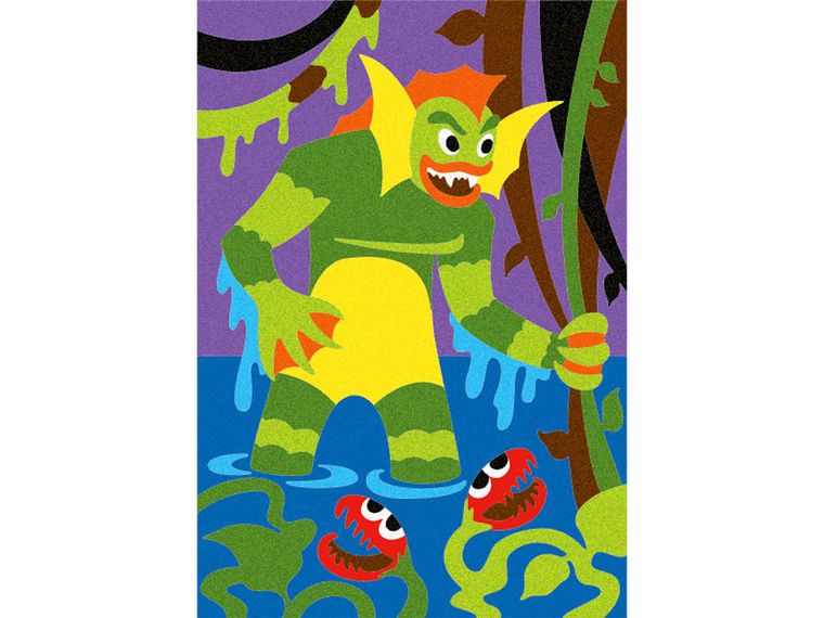 Sabbiarelli, album do kolorowania magicznym piaskiem, potwory