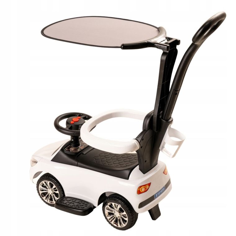 Sabi Toys, odpychacz z daszkiem, jeździk, biały