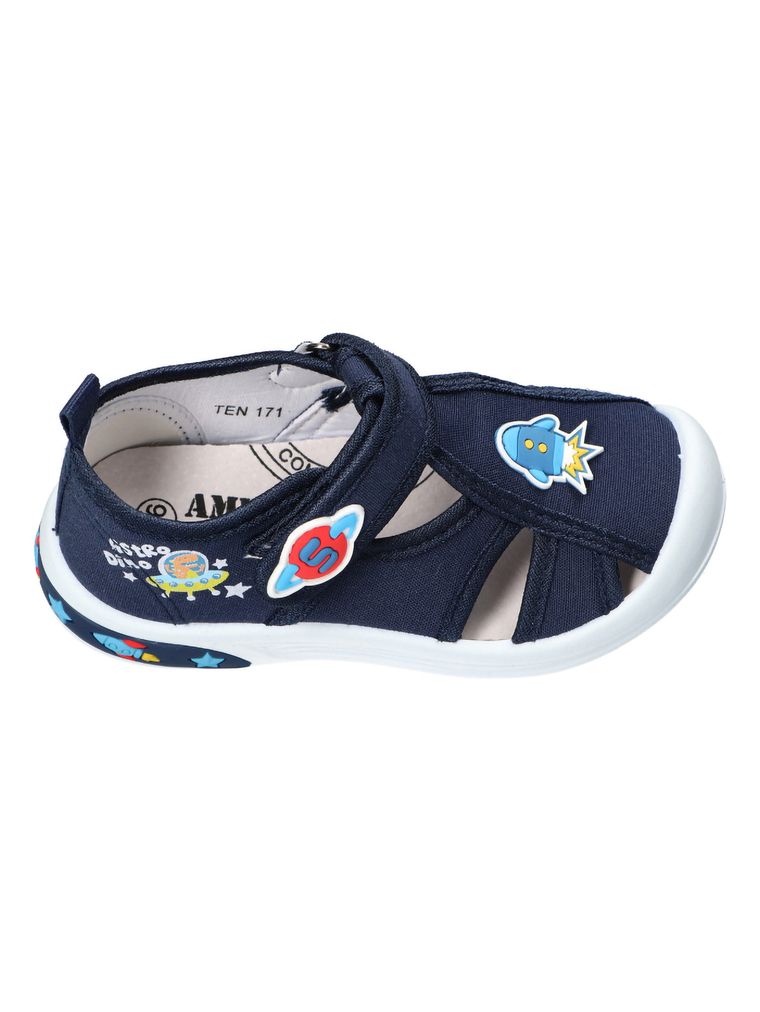 Sandały chłopięce, granatowe, American Club