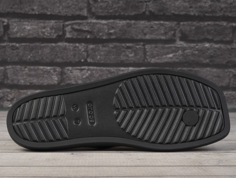 Sandały damskie, czarne, Crocs Miami Thong Flip