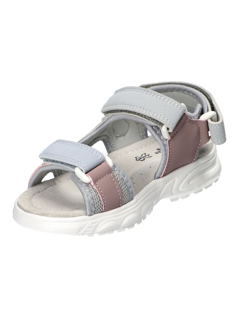 Sandały dziewczęce, szare, American Club