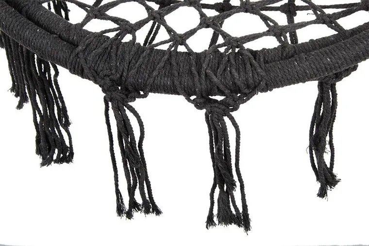 Saska Garden, ażurowy fotel wiszący, bocianie gniazdo, ciemny szary, 80-60 cm