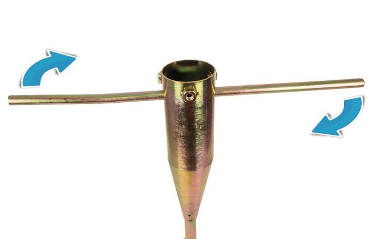 Saska Garden, baza, mocowanie do parasola, metalowa, wkręcana