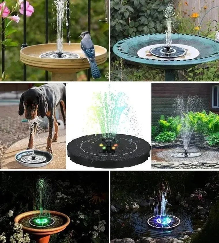 Saska garden, fontanna, lampa solarna do oczka wodnego, automatyczna, 5 led