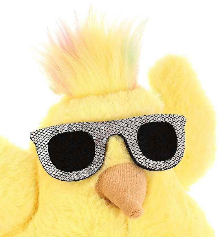 Saska Garden, kurczak w okularach, dekoracja wiosenna, 19 cm