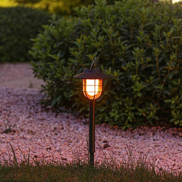 Saska Garden, lampa solarna, 6 LED, efekt płomienia