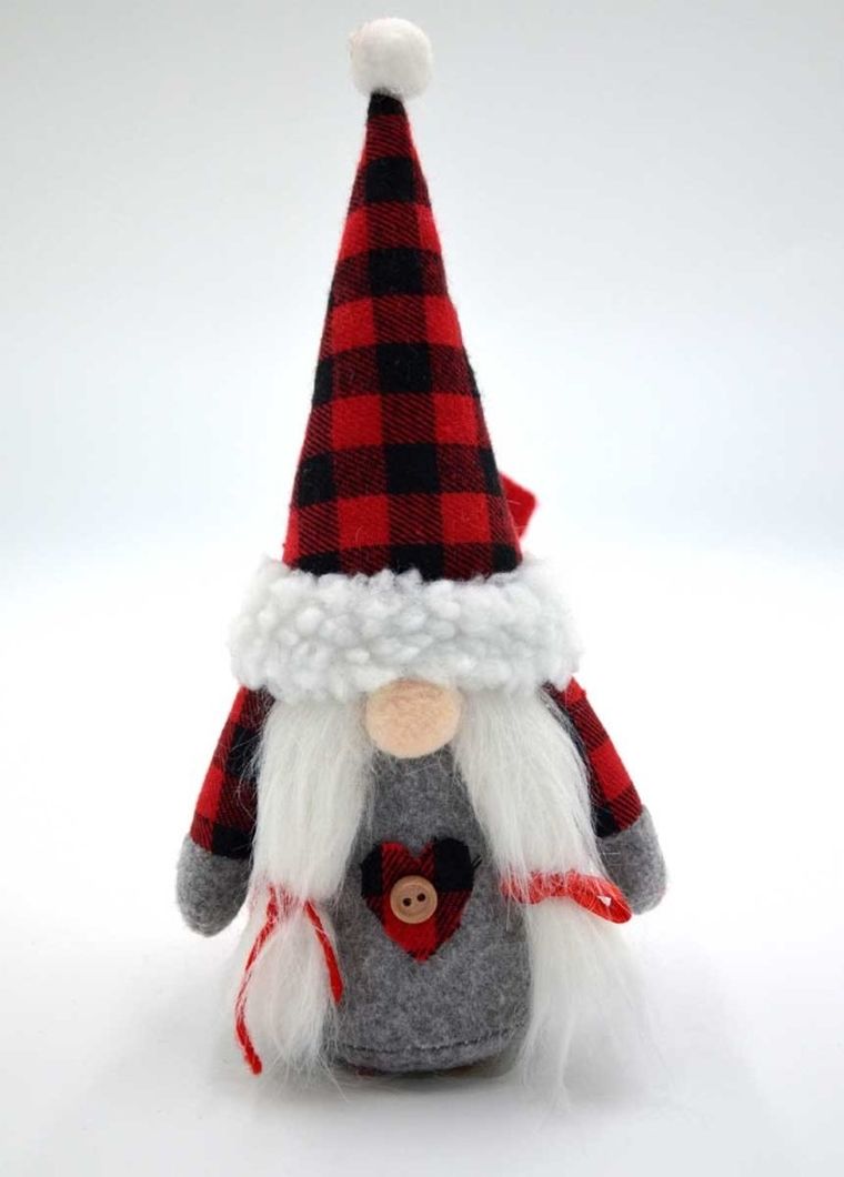 Saska Garden, Mikołajek dekoracyjny z workiem na prezent, 20 cm