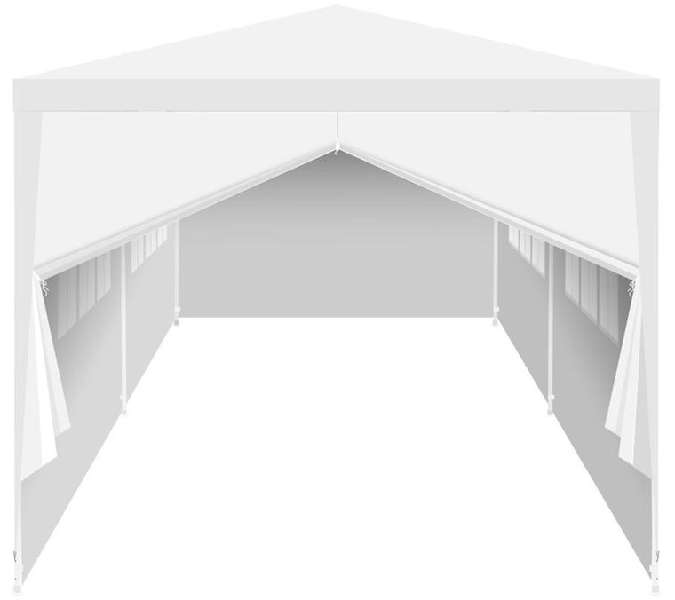 Saska Garden, namiot ogrodowy cateringowy PE, biały, 6-3m + 6 ścianek
