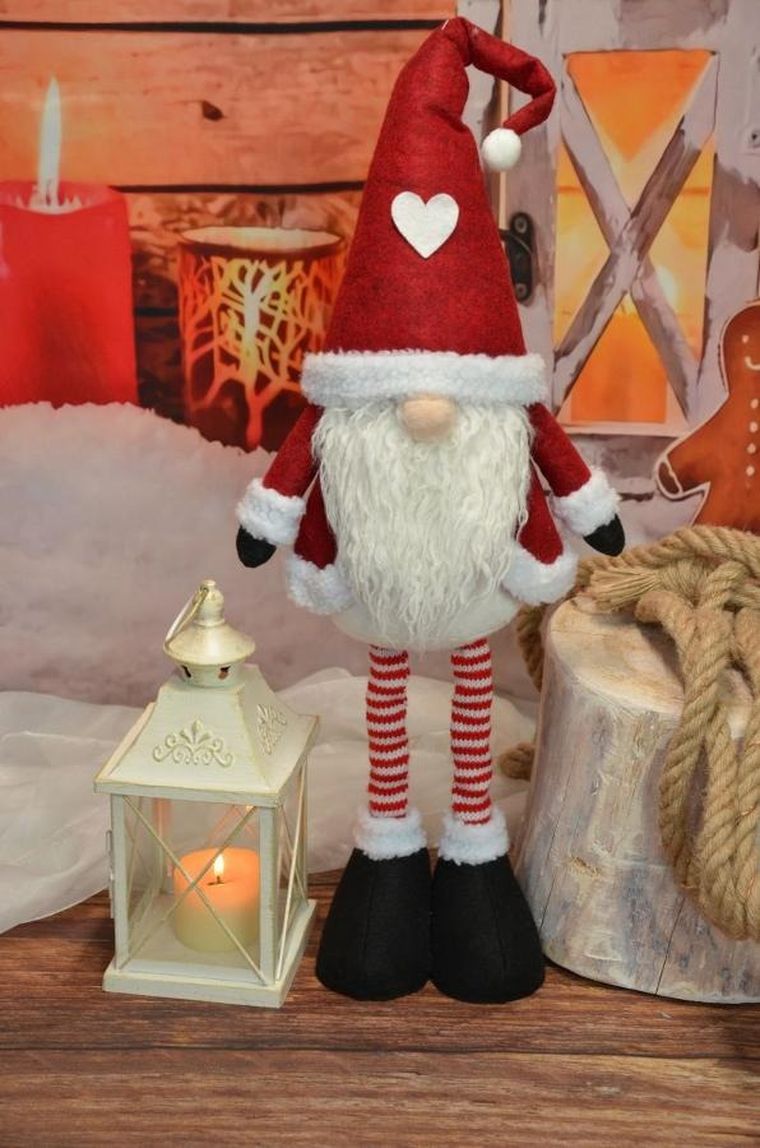 Saska Garden, skrzat, gnom świąteczny na teleskopach, 25-15-60-75 cm