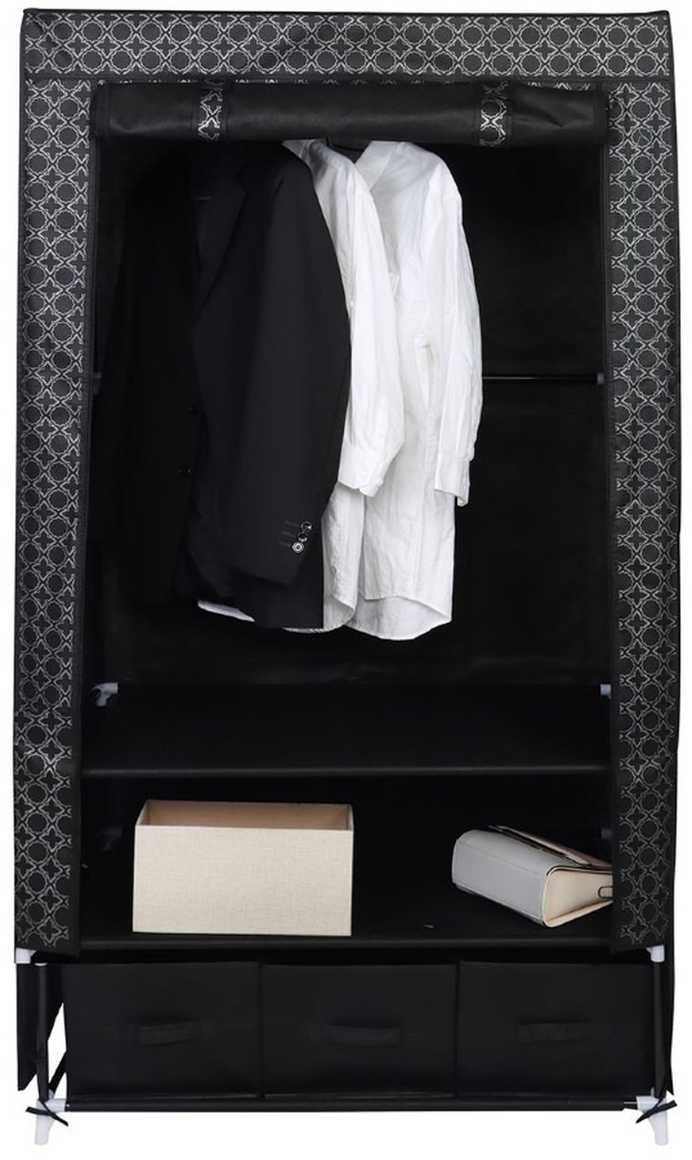 Saska Garden, szafa tekstylna, ornament, 88-50-160 cm