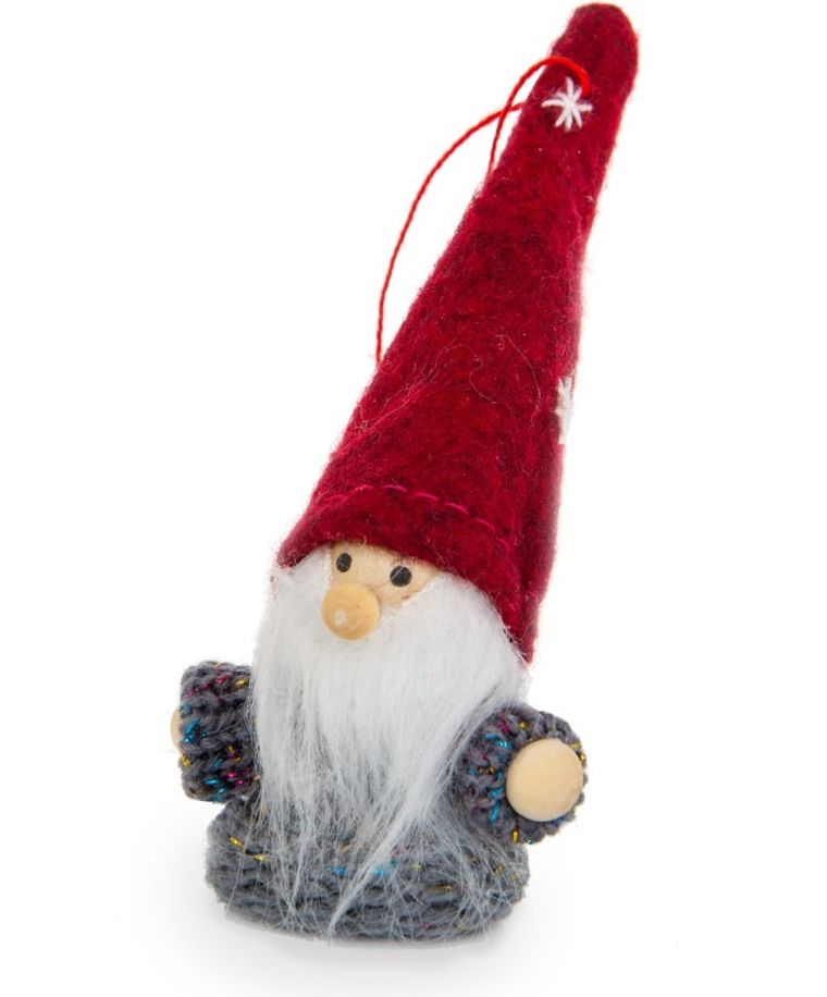 Saska Garden, zawieszka skrzat, czerwony