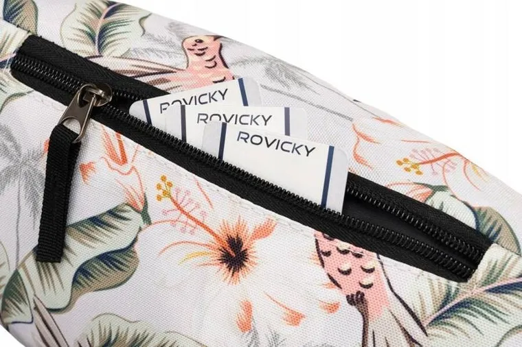 Saszetka na biodro, nerka, biała, Rovicky