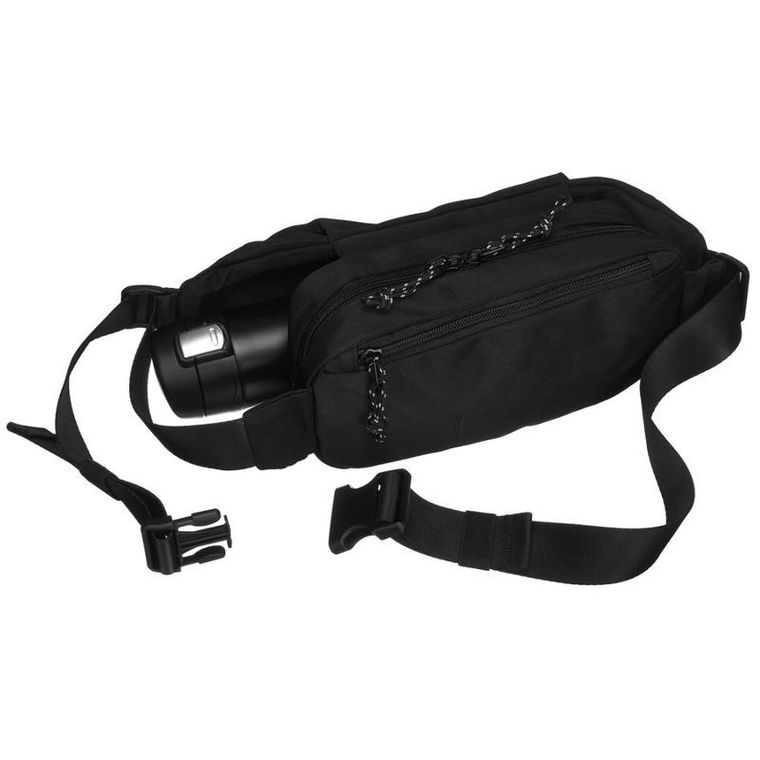 Saszetka na biodro, nerka, czarna, Peterson