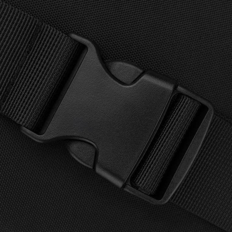 Saszetka na biodro, nerka, czarna, Peterson