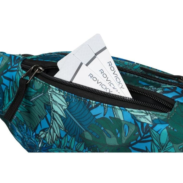 Saszetka na biodro, nerka, niebieska, Rovicky