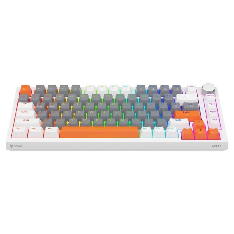 Savio, Astral, klawiatura magnetyczna, white, outemu, white, jade, RGB