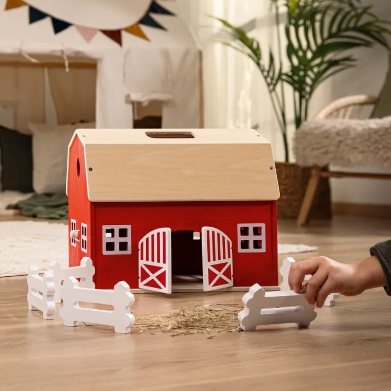 Schleich, Farm World, Drewniany domek, zestaw, 42602