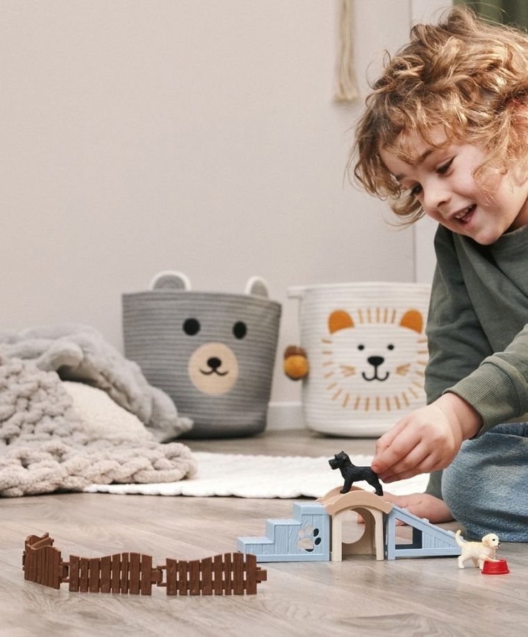 Schleich, Farm World, Plac zabaw dla szczeniąt, zestaw, 42763