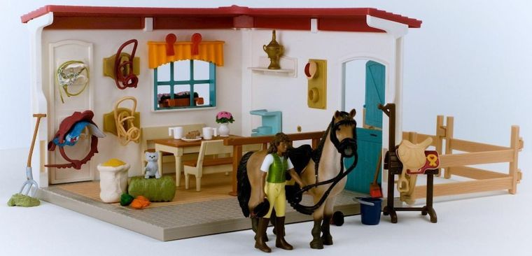 Schleich, Horse Club, Pomieszczenie dla stajennego, zestaw, 42591