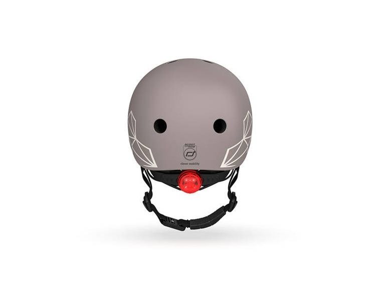 Scoot & Ride, kask ochronny, Brown Lines, rozmiar 45-51 cm
