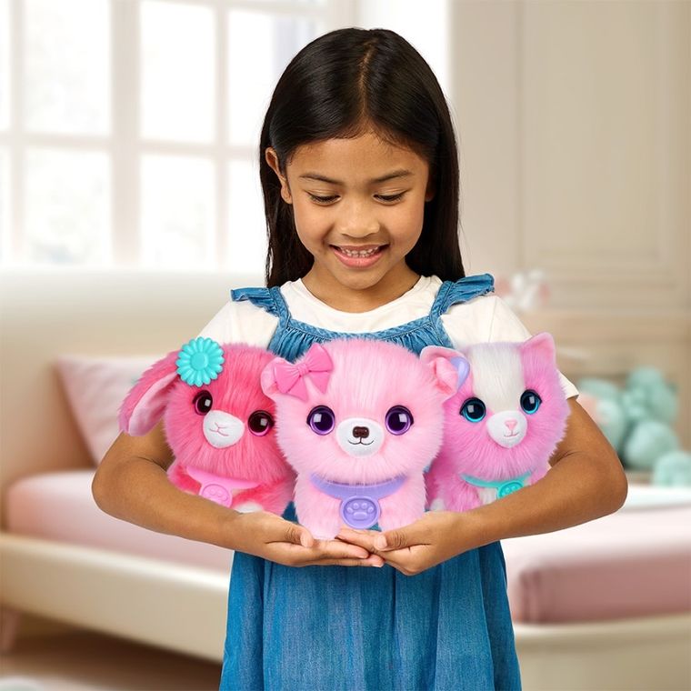 Scruff a Luvs, zwierzaczek kudłaczek, maskotka do kąpania, różowy, 1 szt.