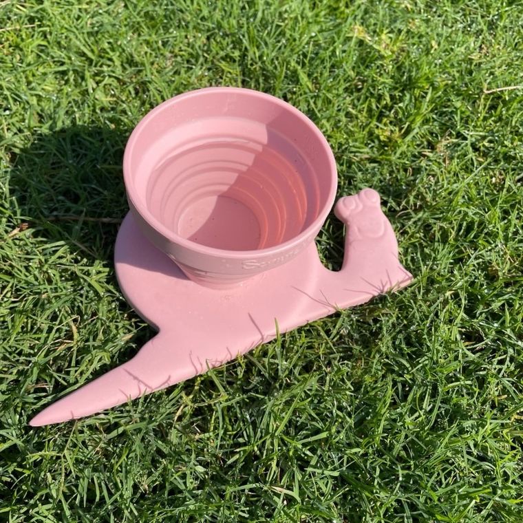 Scrunch, silikonowa miarka, ślimak, ciemnoszara