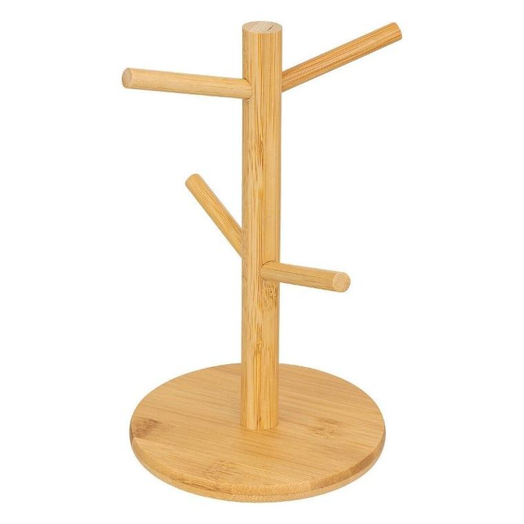 Secret de Gourmet, Belle, kubki do kawy na drewnianym stojaku, 200 ml