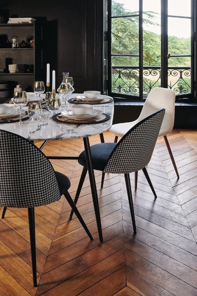 Secret de Gourmet, talerze deserowe porcelanowe, Sublima, złota obwódka, średnica 20 cm, 6 szt.