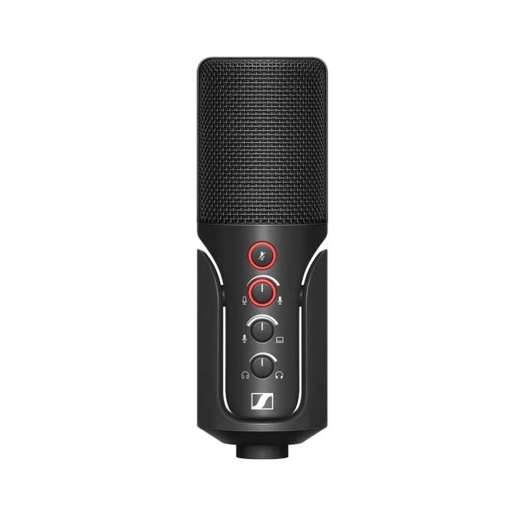 Sennheiser, mikrofon streamingowy USBm z łamanym statywem nablatowym