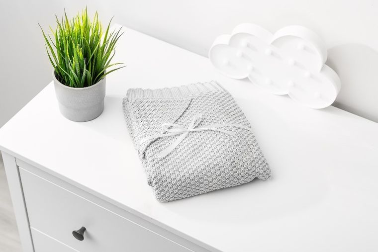 Sensillo, Bamboo, kocyk-otulacz z kapturem, szary