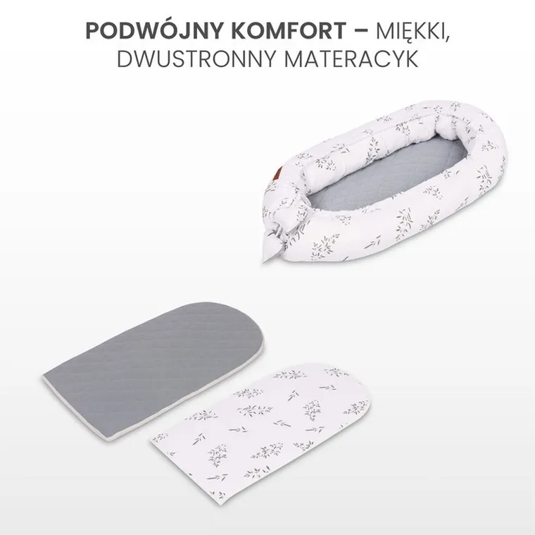 Sensillo, Dmuchawce, gniazdko niemowlęce, kokon, muślin, beżowy, 80-45 cm