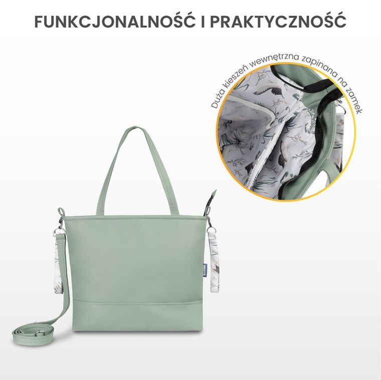 Sensillo, Jesienny las, torba do wózka, ekoskóra, szara