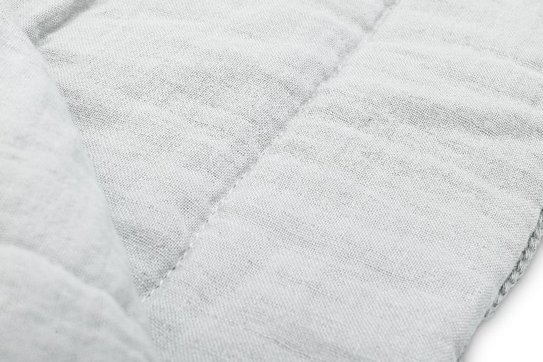 Sensillo, komplet dziergany, muślinowy, szary, 80-100 cm