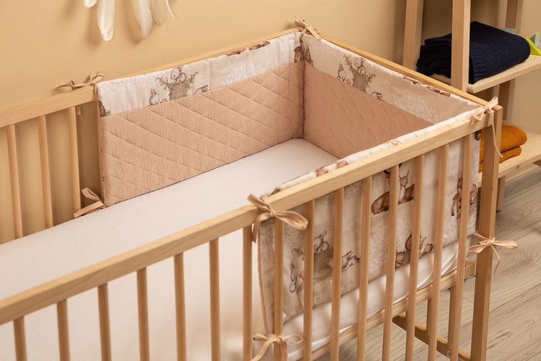 Sensillo, ochraniacz do łóżeczka muślin, Zagajnik, brązowy