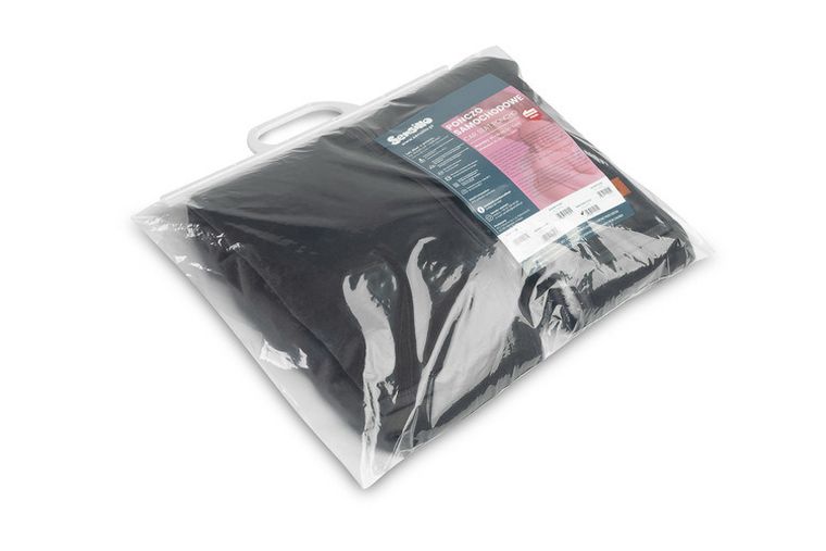 Sensillo, ponczo samochodowe, grafitowy plusz