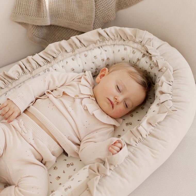 Sensillo, Rose, gniazdko niemowlęce, kokon, beige, 80-45 cm