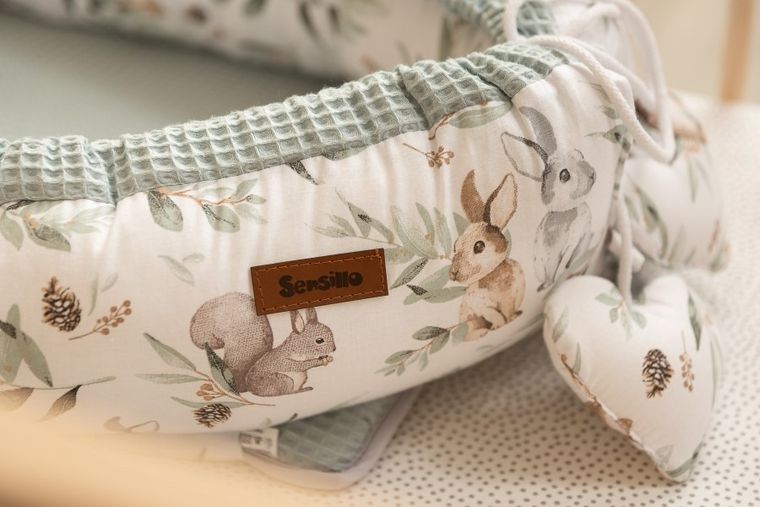 Sensillo, Sarenki, gniazdko niemowlęce, miętowe, 80-45 cm