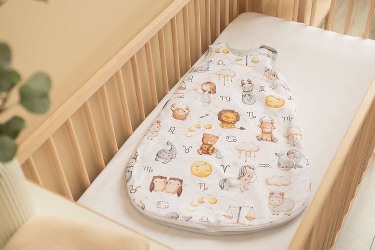 Sensillo, śpiworek do spania M, zodiak, szary, TOG 1.0, 50-80 cm